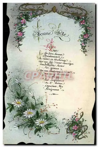 Cartes postales Fantaisie Fleurs Bonne Annee