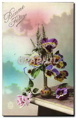 Cartes postales Fantaisie Fleurs