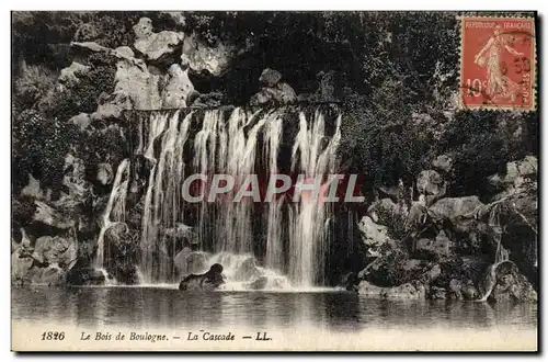 Ansichtskarte AK Paris Le Bois de Boulogne La cascade