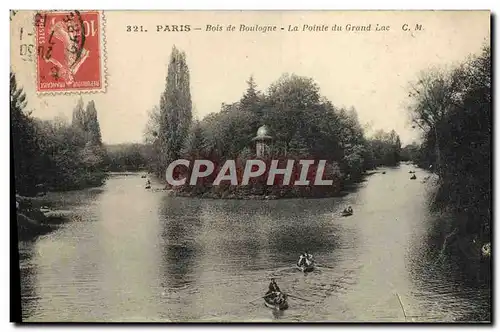 Cartes postales Paris Bois de Boulogne La Pointe du Grand Lac