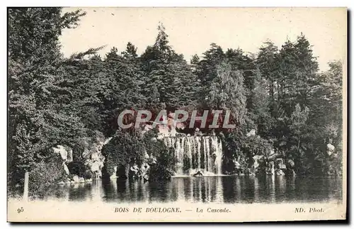 Ansichtskarte AK Paris Bois De Boulogne la Cascade