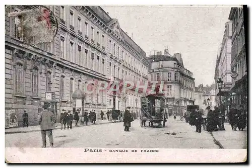 VINTAGE POSTCARD Paris Banque de France