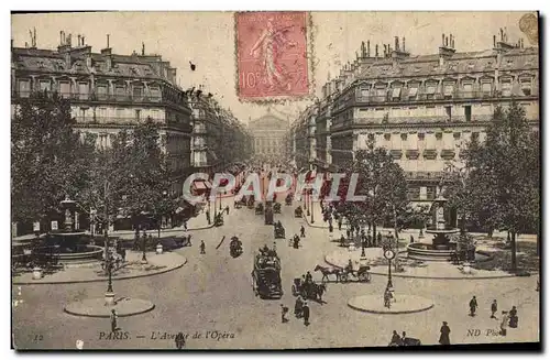 Cartes postales Paris L&#39Avenue de I&#39Opera