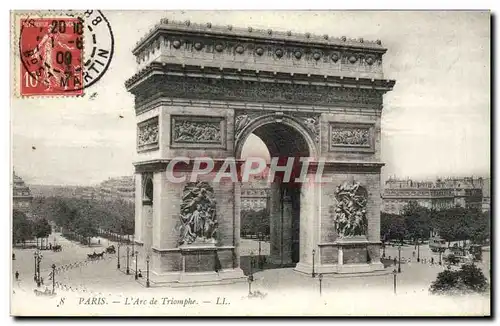 Cartes postales Paris L&#39Arc de Triomphe