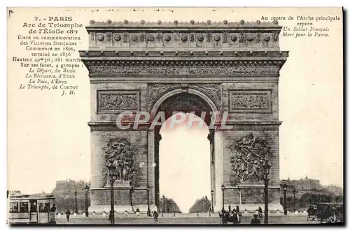 Cartes postales Paris L&#39Arc de Triomphe