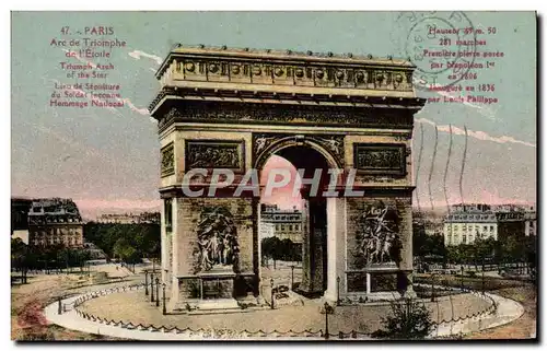 Cartes postales Paris L&#39Arc de Triomphe
