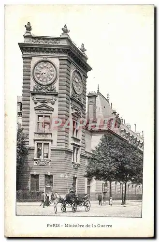 Cartes postales Paris Ministere de la Guerre