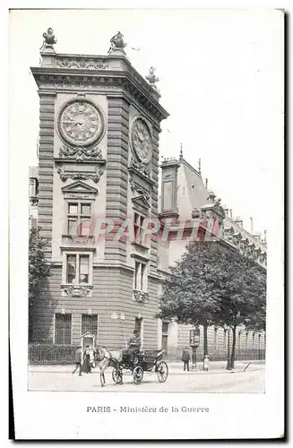 Cartes postales Paris Ministere de la Guerre