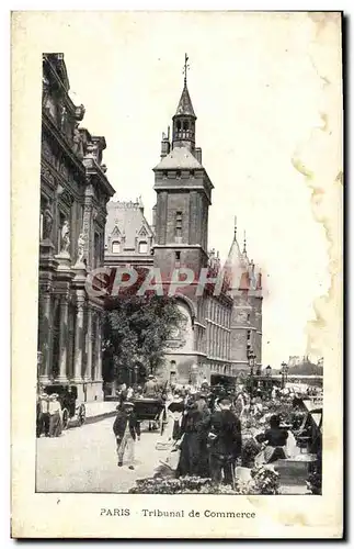 Ansichtskarte AK Paris Tribunal de Commerce Marche aux Fleurs