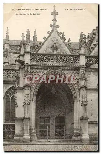 Cartes postales Cherbourg Petit Portail de l&#39eglise de la Trinite