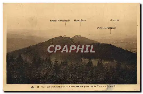 Cartes postales Vue Panoramique sur la Haut Barr Prise de la Tour du Brotsch