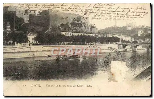 Cartes postales Lyon Vue sur la Saibe prise de Serin