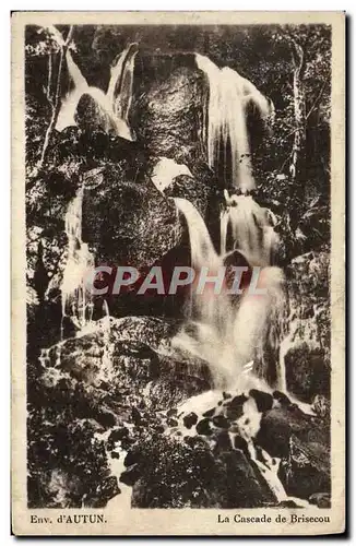 Cartes postales Environs D&#39Autun La Cascade de Brisecou