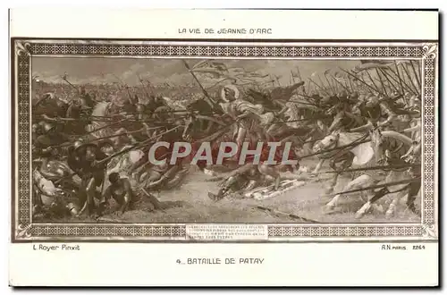 Ansichtskarte AK Bataille de Patay La vie de Jeanne d&#39arc Militaria