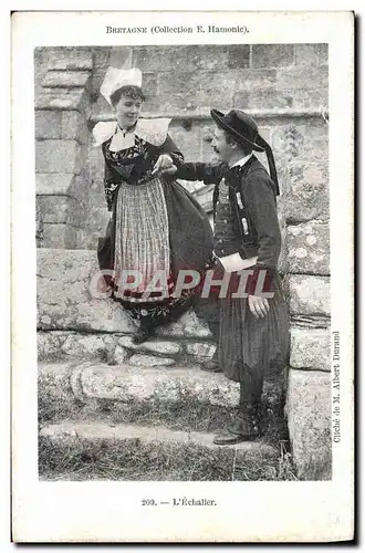 Cartes postales L&#39Echalier Bretagne Femme Folklore