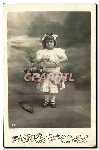 Cartes postales Fantaisie Enfant Poisson