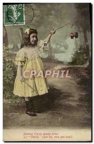 Cartes postales Fantaisie Enfant Diable