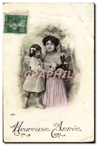 Cartes postales Fantaisie Femme Enfant