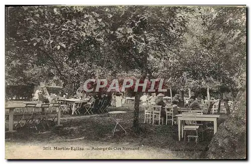 Cartes postales Martin Eglise Auberge du Clos Normand