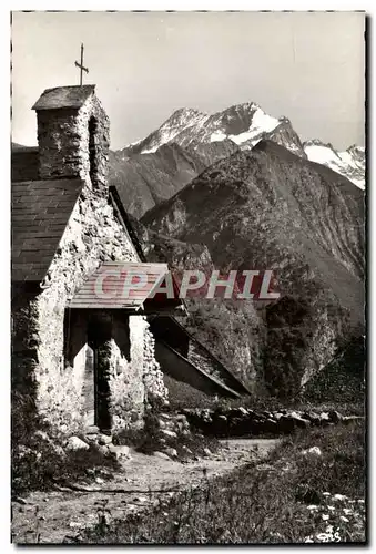 Moderne Karte Paysages Alpestres Chapelle La Haute montagne