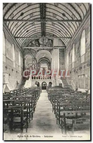 Cartes postales Eglise Notre Dame de Rivieres Inteireur