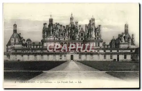 Ansichtskarte AK Chambord Le chateau Facade Sud