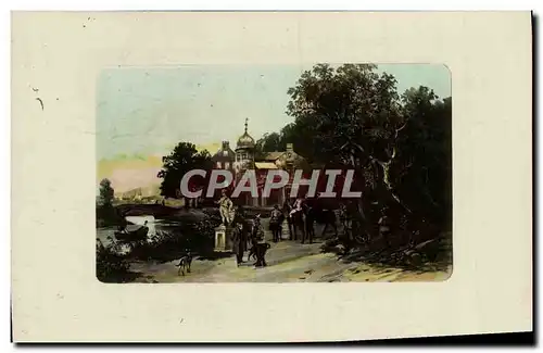 Cartes postales Fantaisie Allysobrom Chasse a courre Chien Cheval