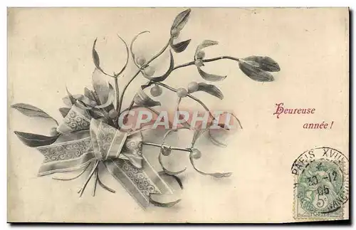 Cartes postales Fantaisie Fleurs Gui cachet St Jean Froidemendel