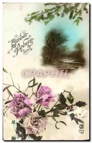 Cartes postales Fantaisie Fleurs