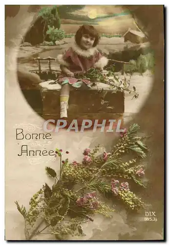 Cartes postales Fantaisie Fleurs Enfant