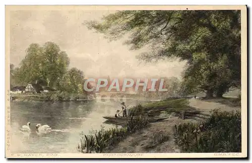 Cartes postales Fantaisie Cygne Haves