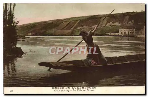 Cartes postales Fantaisie Musee du Luxembourg Adam La fille du passeur