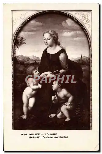 Cartes postales Musee du Louvre Raphael La belle jardiniere