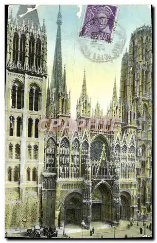 Cartes postales Rouen La Cathedrale