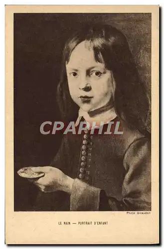 Cartes postales Le Nain Portrait d&#39enfant