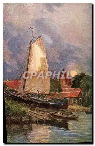 Cartes postales Fantaisie Bateau