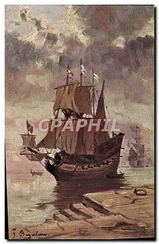 Cartes postales Fantaisie Bateau