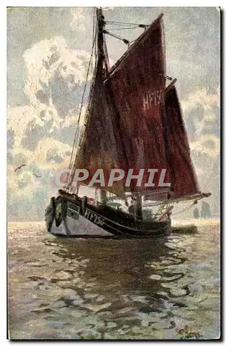 Cartes postales Fantaisie Bateau