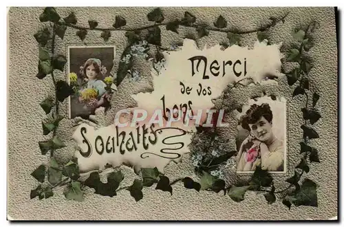 Cartes postales Meilleurs Souhaits Femme Enfant