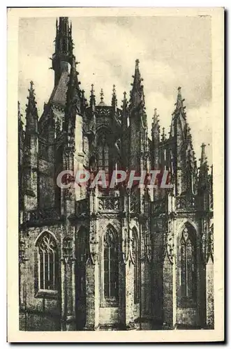 Cartes postales Mont Saint Michel Chevet de L'Eglise Abbatiale