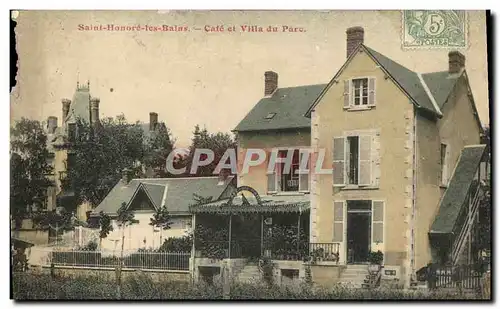Cartes postales Saint Honore Les Bains Cafe et Villa Du Parc