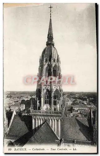 Ansichtskarte AK Bayeux Cathedrale Tour Centrale