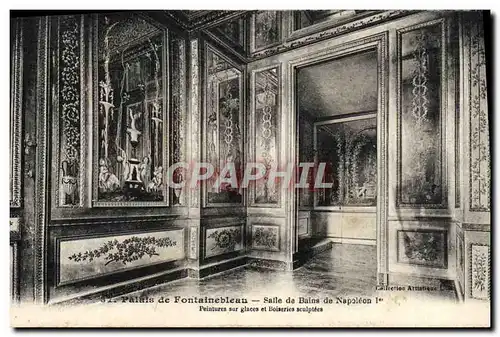 Cartes postales Paris de Fontainebleau Salle de Bains de Napoleon 1er