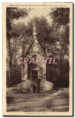 Cartes postales Monastere de Ste Marie de La Pierre qui Vire La chapelle du Sacre Coeur