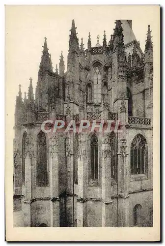 Cartes postales Abbaye du Mont Saint Michel Chevet De L'Eglise Abbatiale
