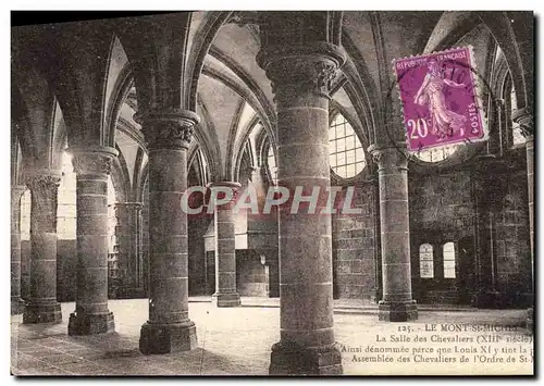 Cartes postales Le Mont Saint Michel La Salle des Chevaliers