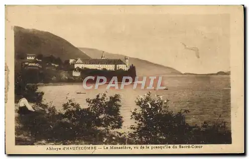 Cartes postales Abbaye d&#39Hautecombe Le Monastere vu de la presqu&#39ile du Sacre Coeur