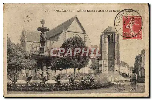 Cartes postales Orleans Eglise Saint Paterne et Square Gambetta