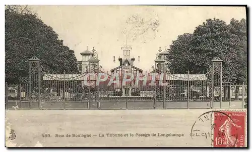 Ansichtskarte AK Bois de Boulogne La tribune et le Pesage de Longohamps