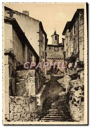 Cartes postales moderne Cordes Porte de l'Horloge et Escalier du Pater Noster
